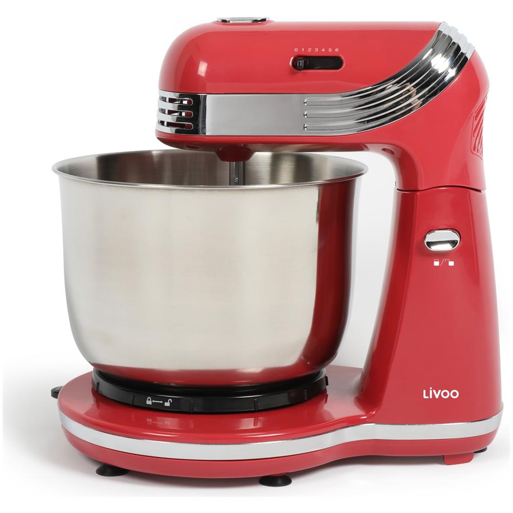 Robot da Cucina DOP137RC Capacità 3 Litri Potenza 250 W Colore Rosso - Foto 1