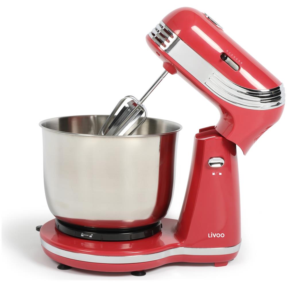 Robot da Cucina DOP137RC Capacità 3 Litri Potenza 250 W Colore Rosso - Foto 2