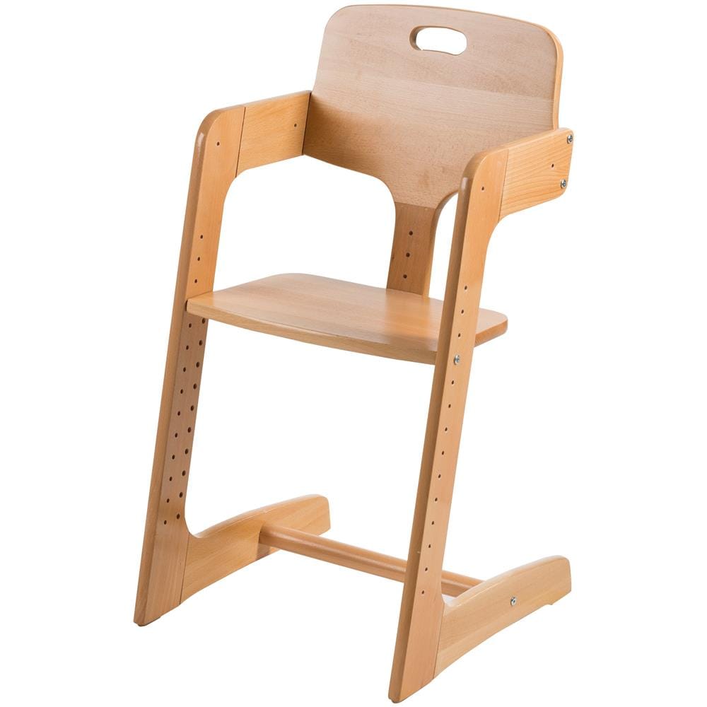 Seggiolone Kid Up in legno massiccio - Cresce con il bambino per neonati e bambini - Naturale - Foto 2