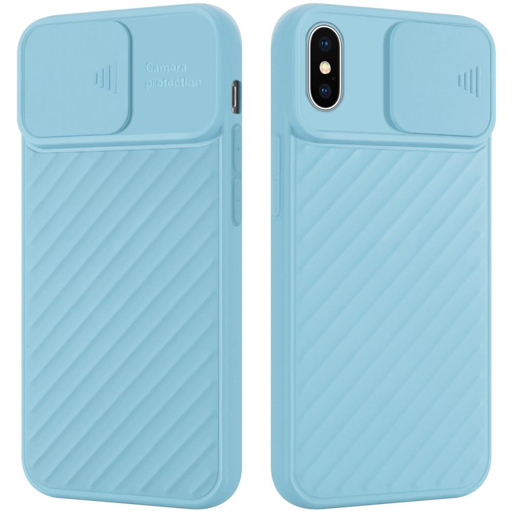 Cadorabo Custodia Compatibile Con Apple Iphone Xs Max In Turchese Opaco - Coperchio Protettivo In Silicone Tpu Flessibile E Con Protezione Per La Fotocamera - Foto 1