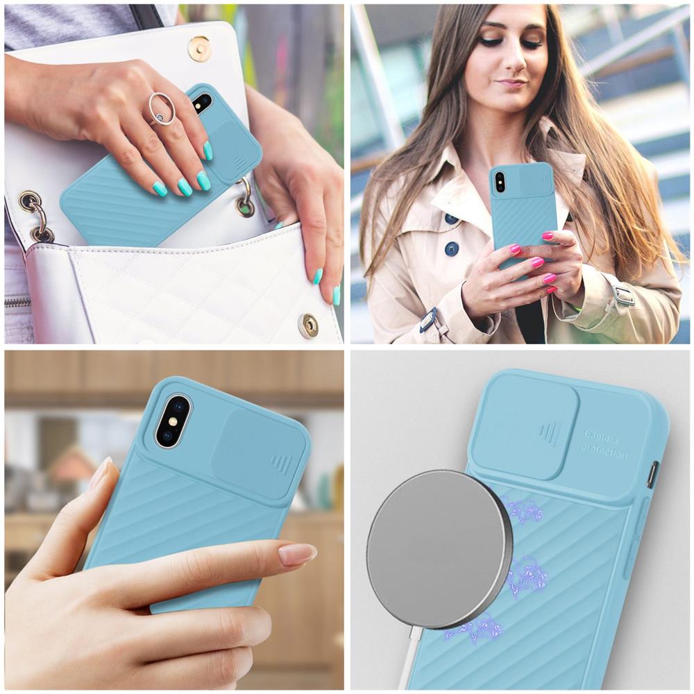 Cadorabo Custodia Compatibile Con Apple Iphone Xs Max In Turchese Opaco - Coperchio Protettivo In Silicone Tpu Flessibile E Con Protezione Per La Fotocamera - Foto 8