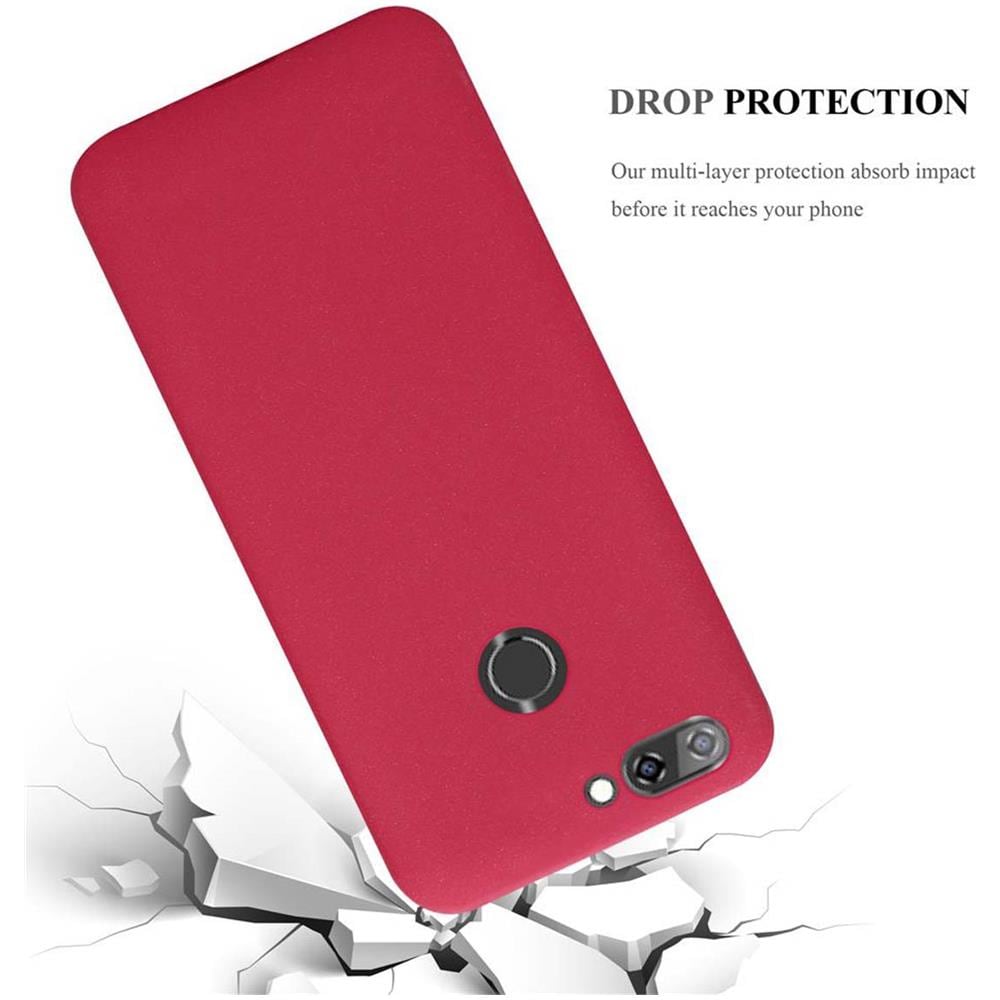 Custodia Compatibile Con Zte Blade V9 In Frost Rosso - Coperchio Protettivo In Silicone Tpu Flessibile - Foto 8