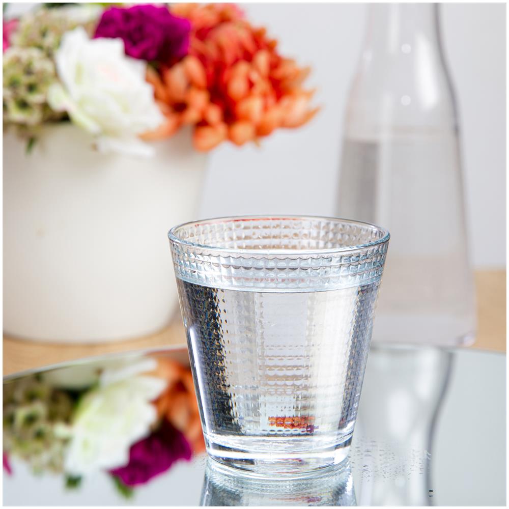 Bicchiere In Vetro 330 Ml Trasparente Blu Trasparente - Foto 2