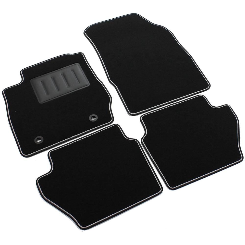 Set 4 Tappetini Auto Ford Fiesta Mk7 Dal 2008-2011 Moquette Neri Antiscivolo Sprint01301 - Foto 1