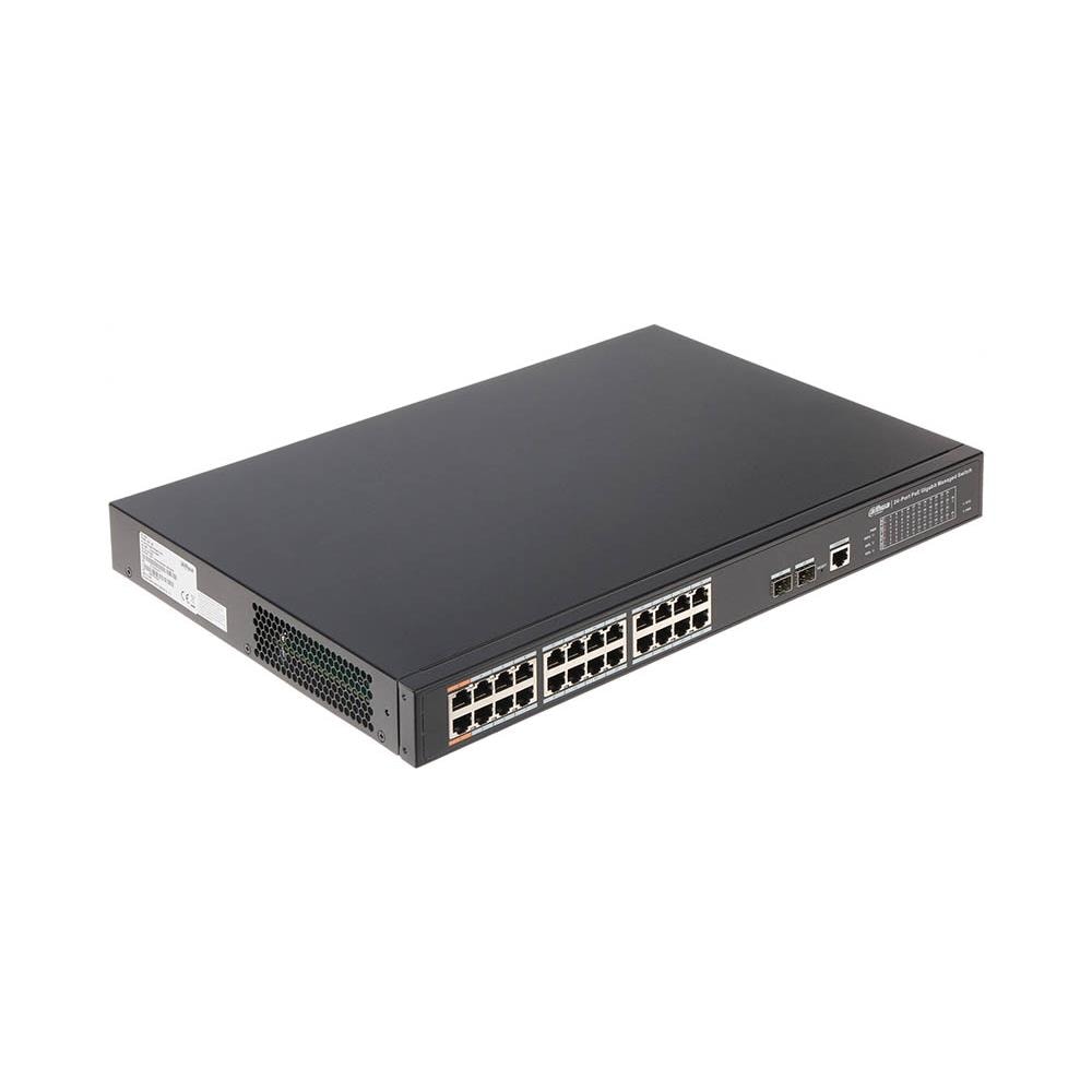 Commutateur Gigabit Poe 24 Ports Dh-pfs4226-24gt-360 - Foto 1