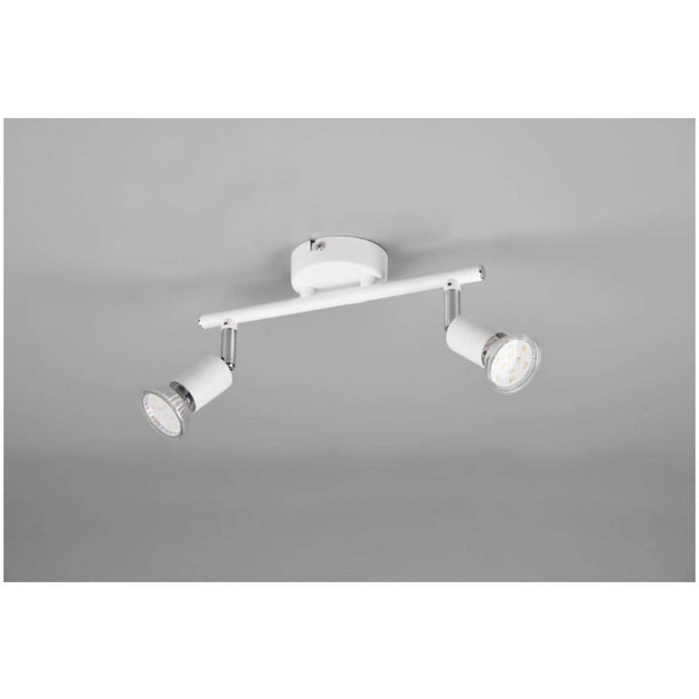 Lampada Doppio Spot Gu10 Orientabile Paris Bianco Della Trio Lighting. - Foto 1