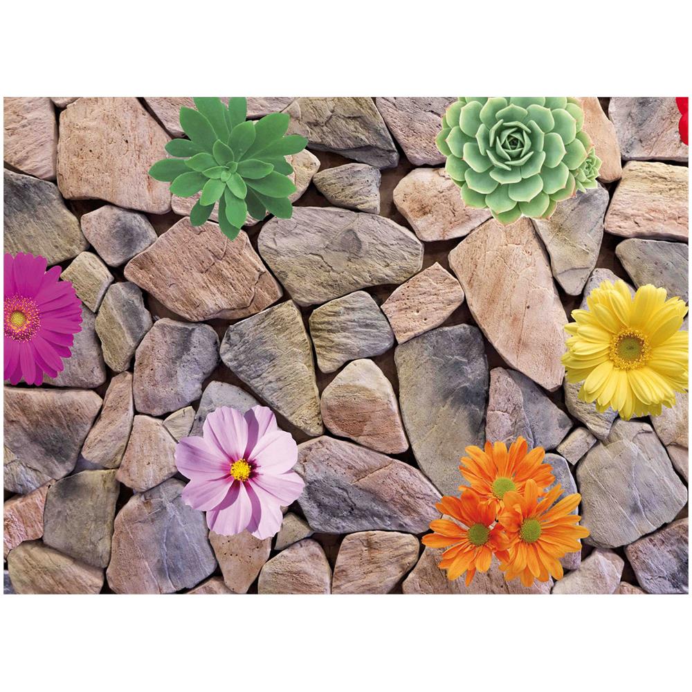 Tappeto Passatoia Cucina Digitale Antimacchia Antiscivolo Stone Fiori Cactus 50x290 Stone - Foto 2