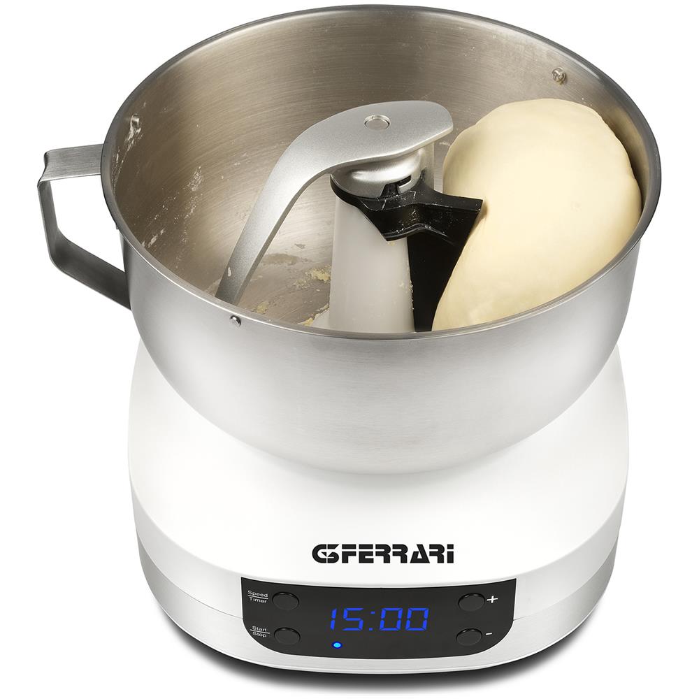 Impastatrice G20145 con Capacità 5 Litri 5 Livelli Velocità Potenza 1500 W Colore Bianco/ Acciaio Inossidabile - Foto 2