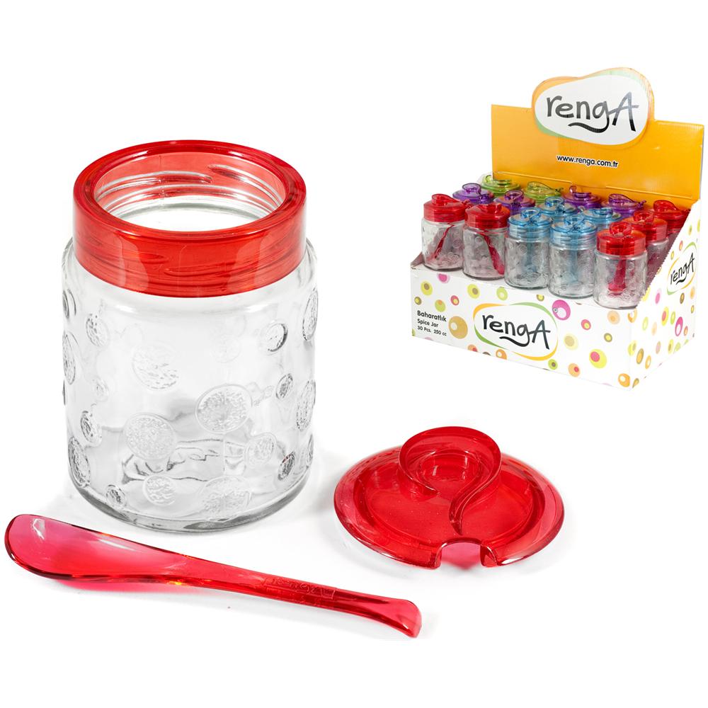 Barattolo Vetro Con Cucchiaio Assortiti Cc250 Contenitori Per Alimenti - Foto 1