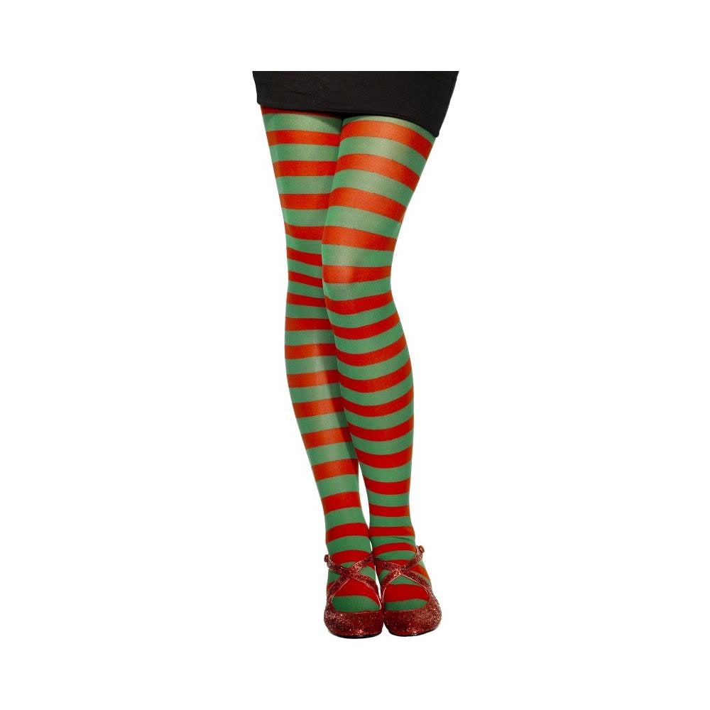 Collant A Righe Rosse E Verdi Xl - Foto 2