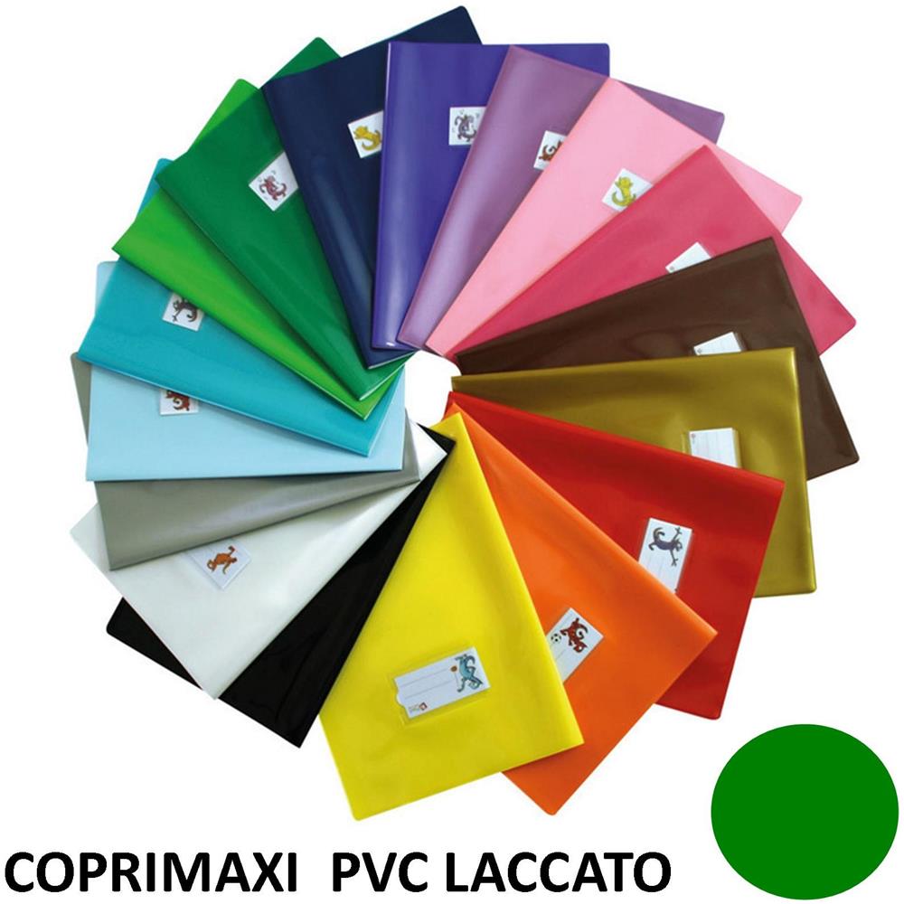 Copertina Per Quaderni Maxi Pvc Laccato Blu Con Segnalibro Da 180 Micron Coprimaxi - Foto 1