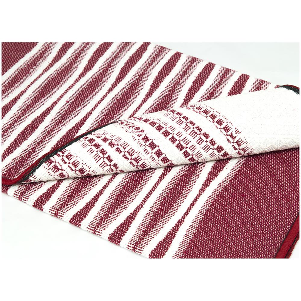 Tappeto Antiscivolo Disegno Ondina Colore Bordeaux Modello O.B. 60x110 Bordeaux - Foto 2