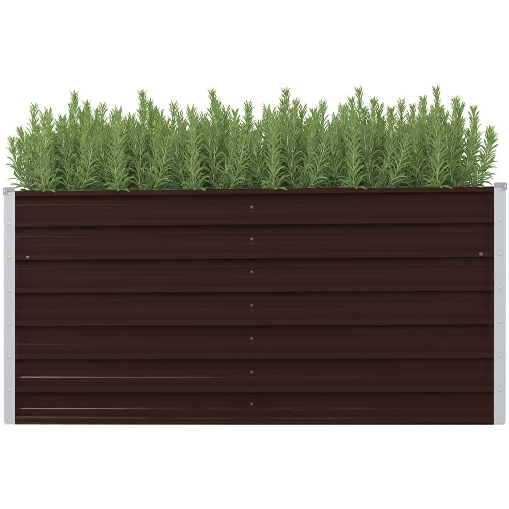 Fioriera Per Giardino Marrone 160x40x77 Cm In Acciaio Zincato - Foto 1