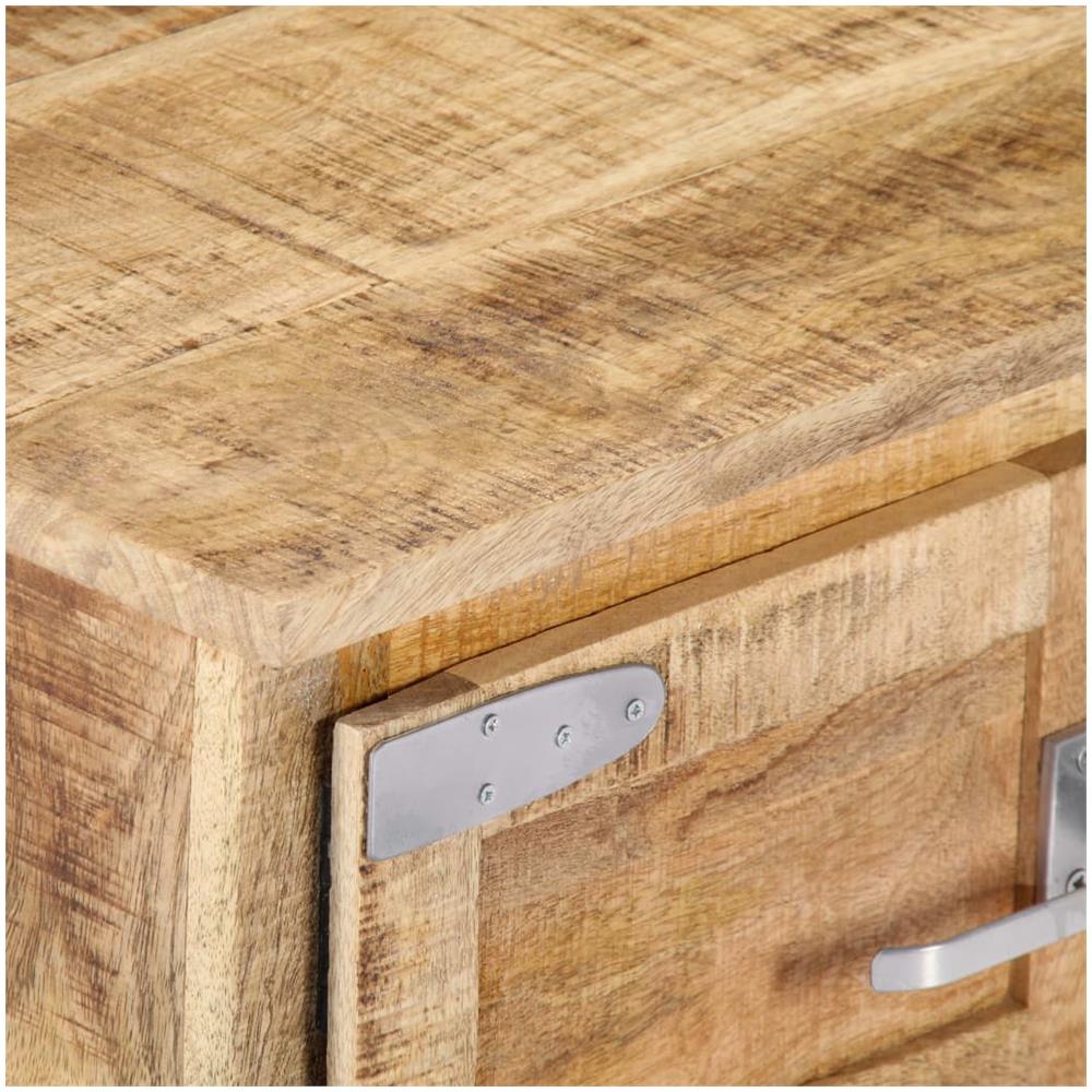 Tavolino Da Caffè 70x70x30 Cm In Legno Massello Di Mango - Foto 2
