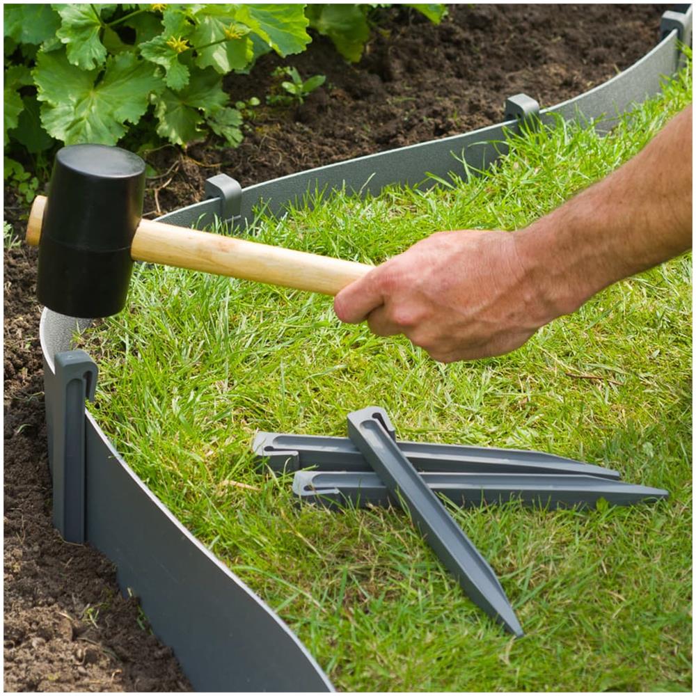 Pioli Di Ancoraggio Da Giardino 10 Pz Grigi - Foto 2