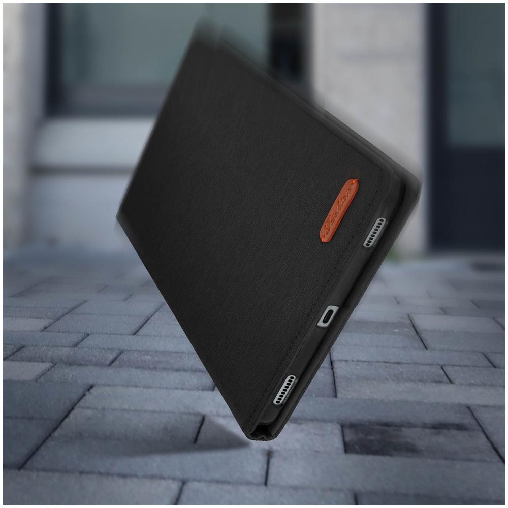 Cover Porta Carte Samsung Galaxy Tab S5e Tessuto Nero - Foto 5