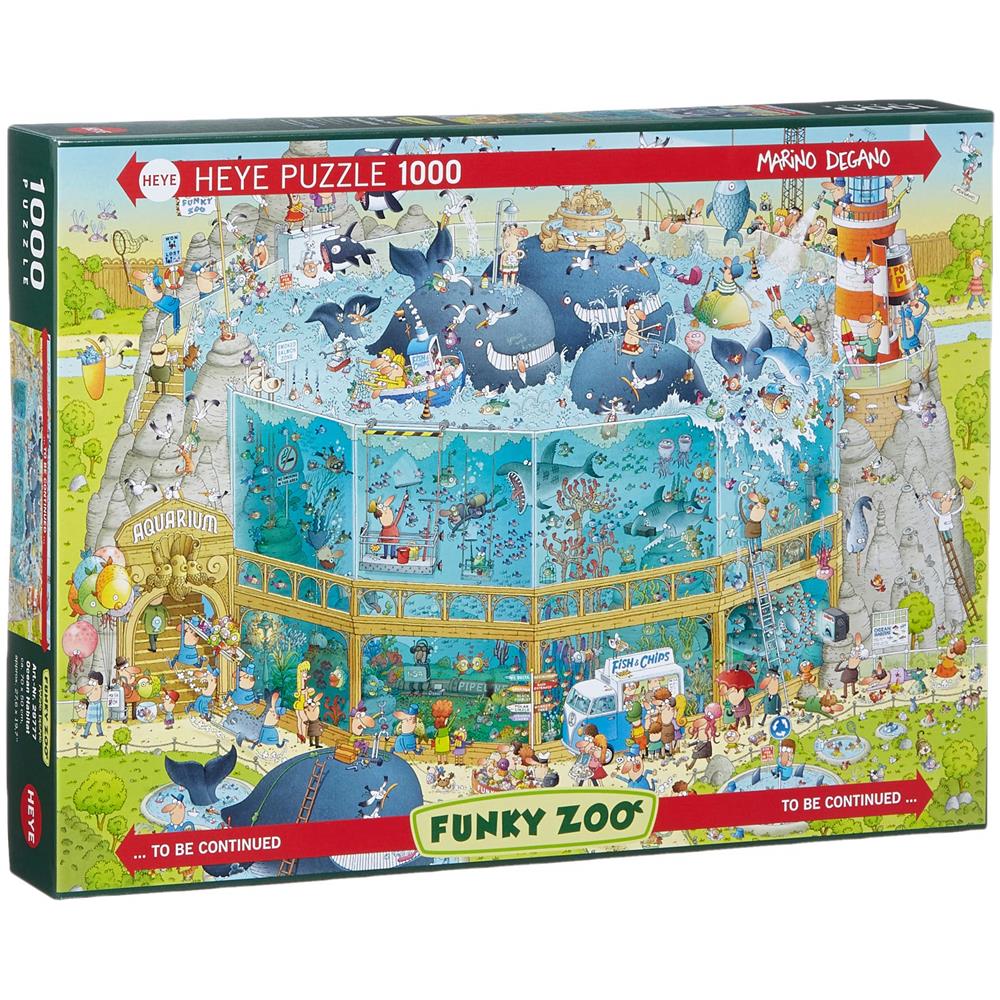 HEY29777 Puzzle da 1000 Pezzi - Marino Degano: Funky Zoo, Habitat Oceanico - Foto 1