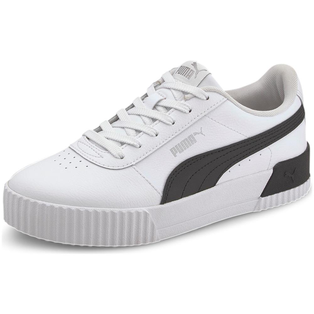 Puma Carina L, Scarpe Da Ginnastica Donna, Bianco Bianco Nero Silver, 37 Eu - Foto 11