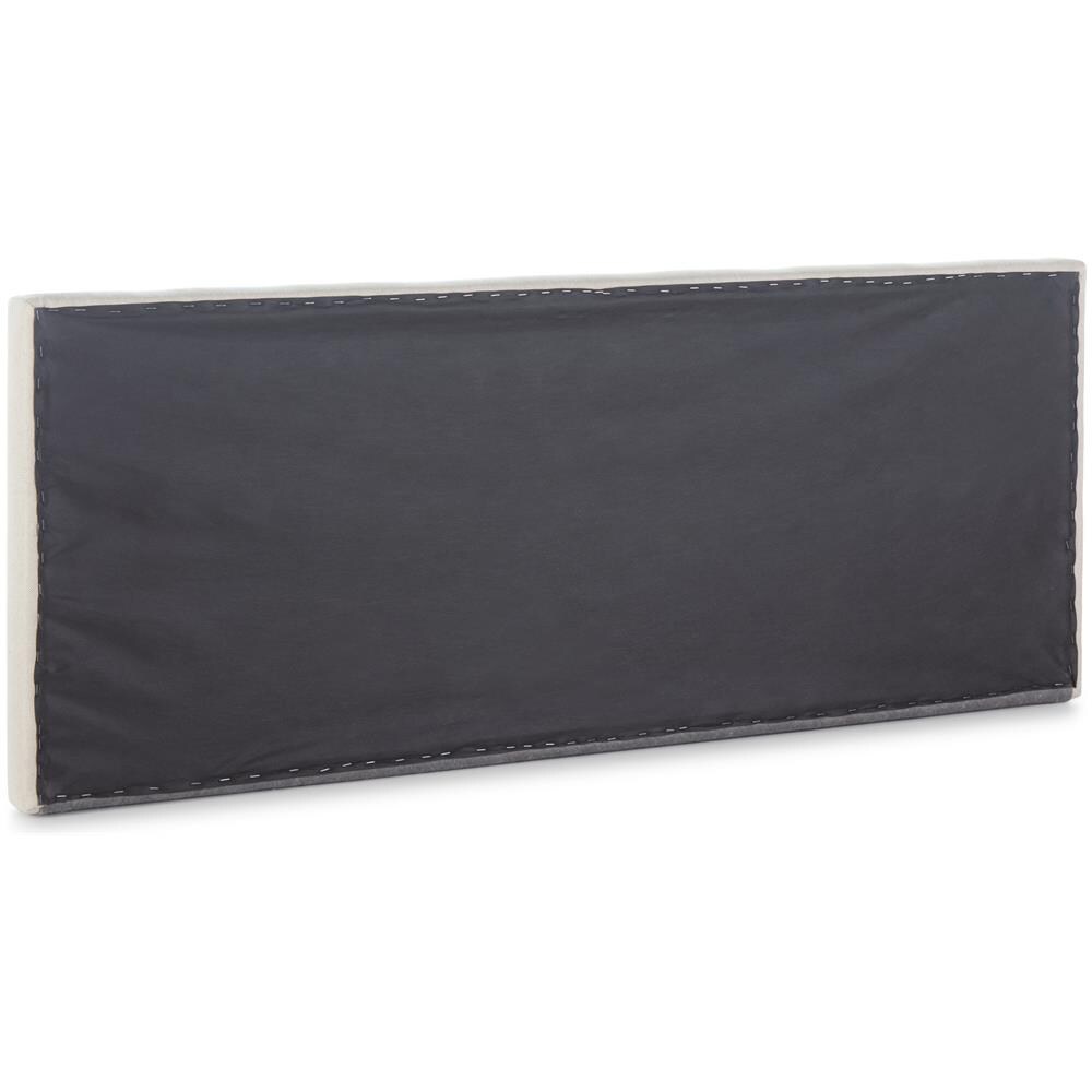 Testiera Rivestita In Tela Tagomago 140x60 Cm De Lino Naturale, Per Letto 135 Cm 8 Cm Di Spessore, Include Hardware Per Il Fissaggio Alla Parete - Foto 4