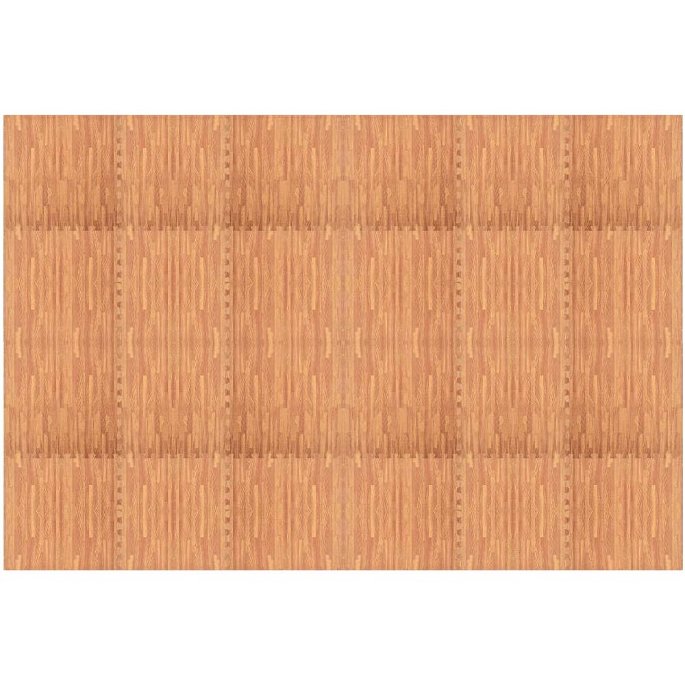 Tappetino a Incastro 24 pz Venature Legno 8,64 ? Schiuma EVA - Foto 2