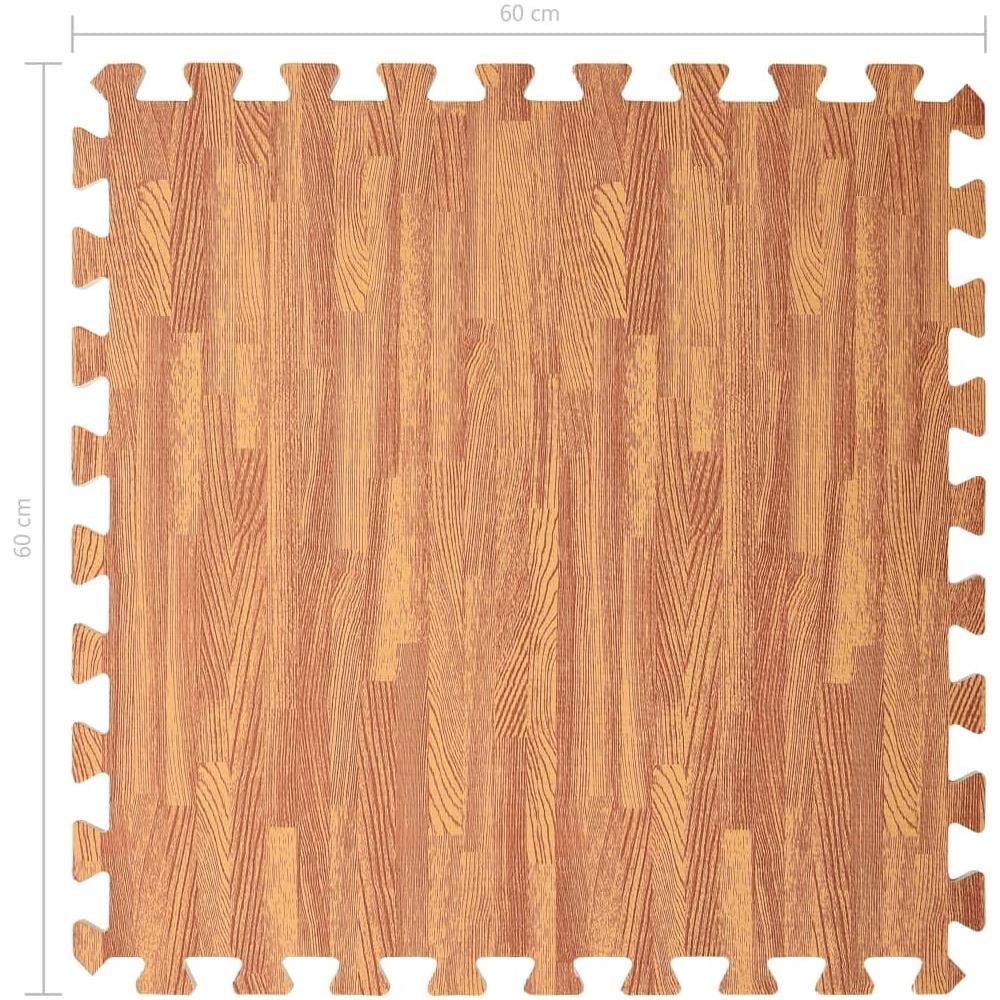 Tappetino a Incastro 24 pz Venature Legno 8,64 ? Schiuma EVA - Foto 5