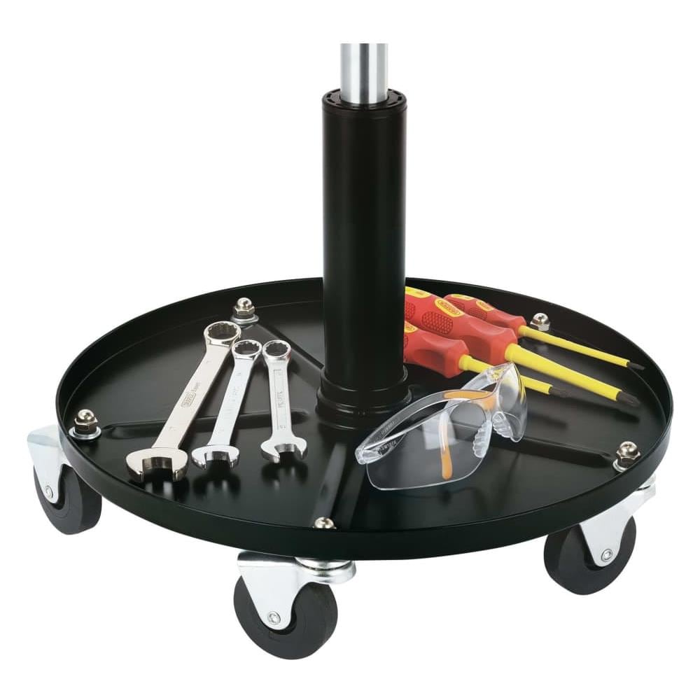 Sgabello da Lavoro Regolabile Nero - Foto 2