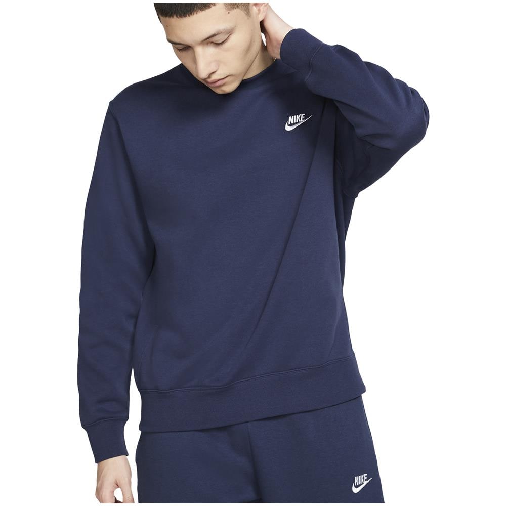 Felpa Da Uomo Girocollo Club Fleece Blu Taglia M Codice Bv2662-410 - Foto 1