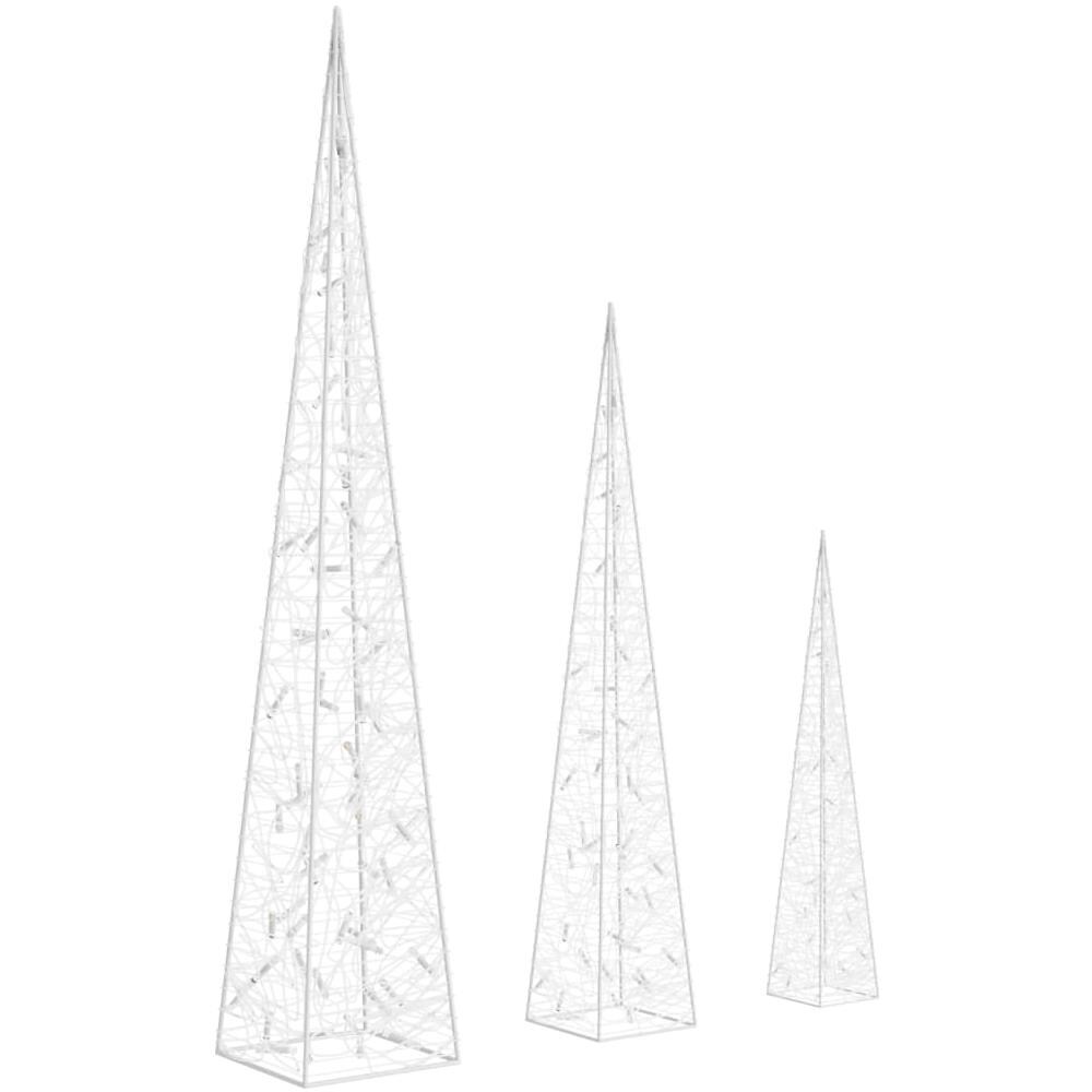 Coni Di Luce Led Decorativi Acrilici Bianco Freddo 60/90/120cm - Foto 2