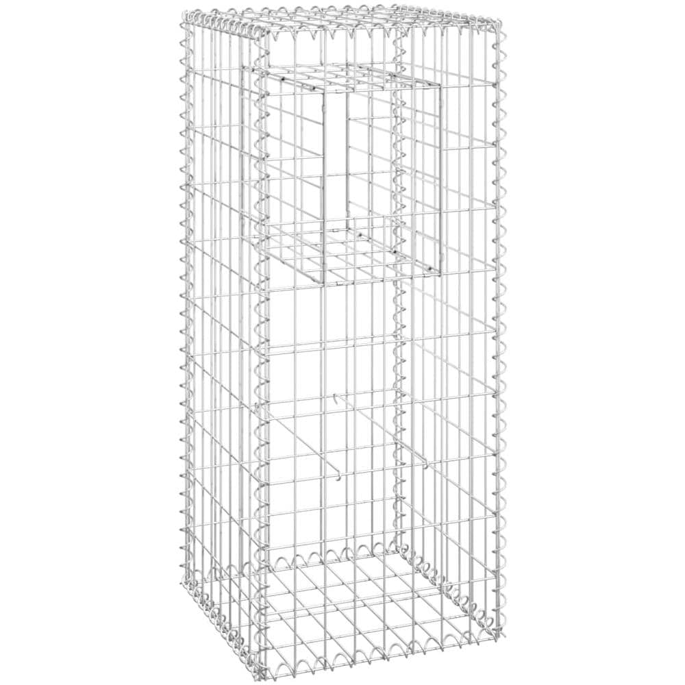 Cesto A Gabbione A Torre 40x40x100 Cm In Ferro - Foto 2