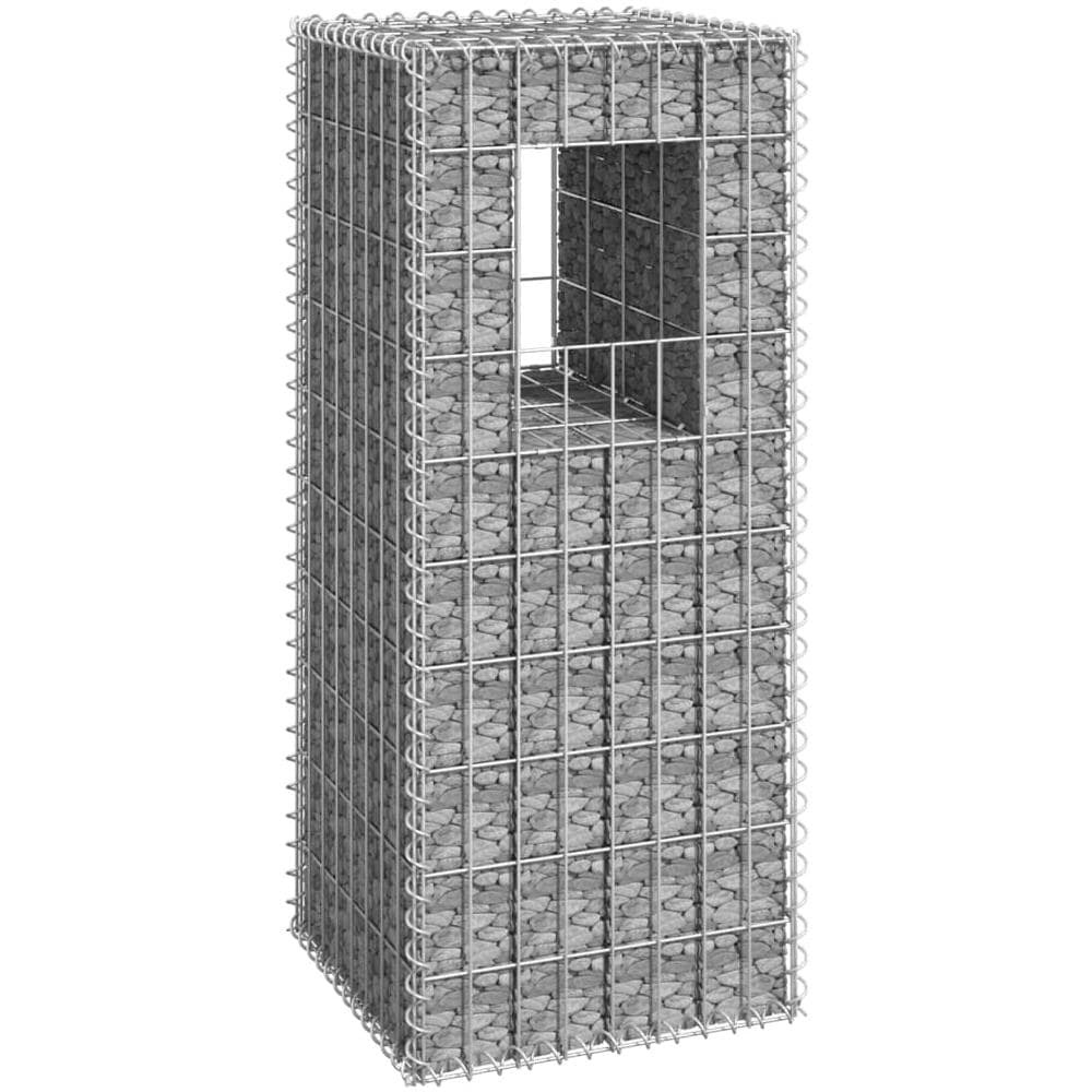 Cesto A Gabbione A Torre 40x40x100 Cm In Ferro - Foto 1