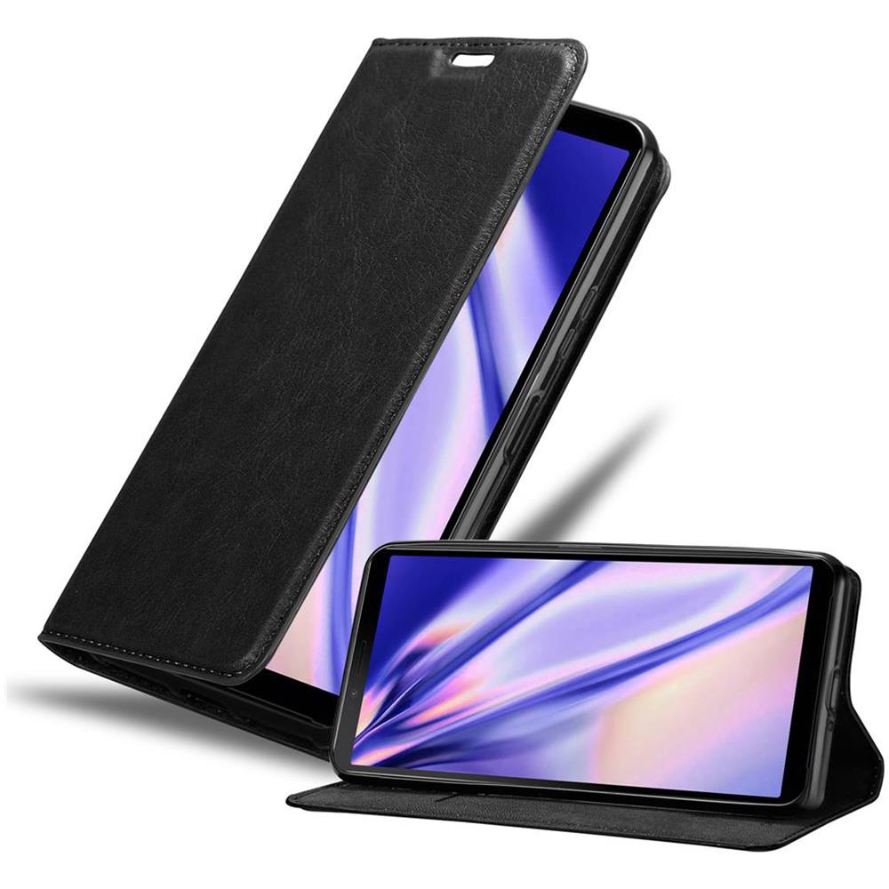 Custodia Compatibile Con Sony Xperia 10 Ii (2. Version) In Nero Di Notte - Coperchio Protettiva Con Chiusura Magnetica, Funzione Stand E Tasca Per Le Carte - Foto 1