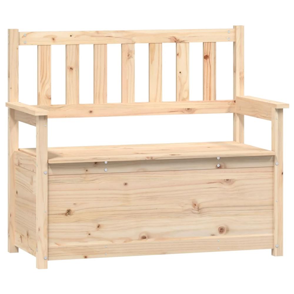 Panca 112,5x51,5x96,5 cm in Legno Massello di Pino - Foto 2