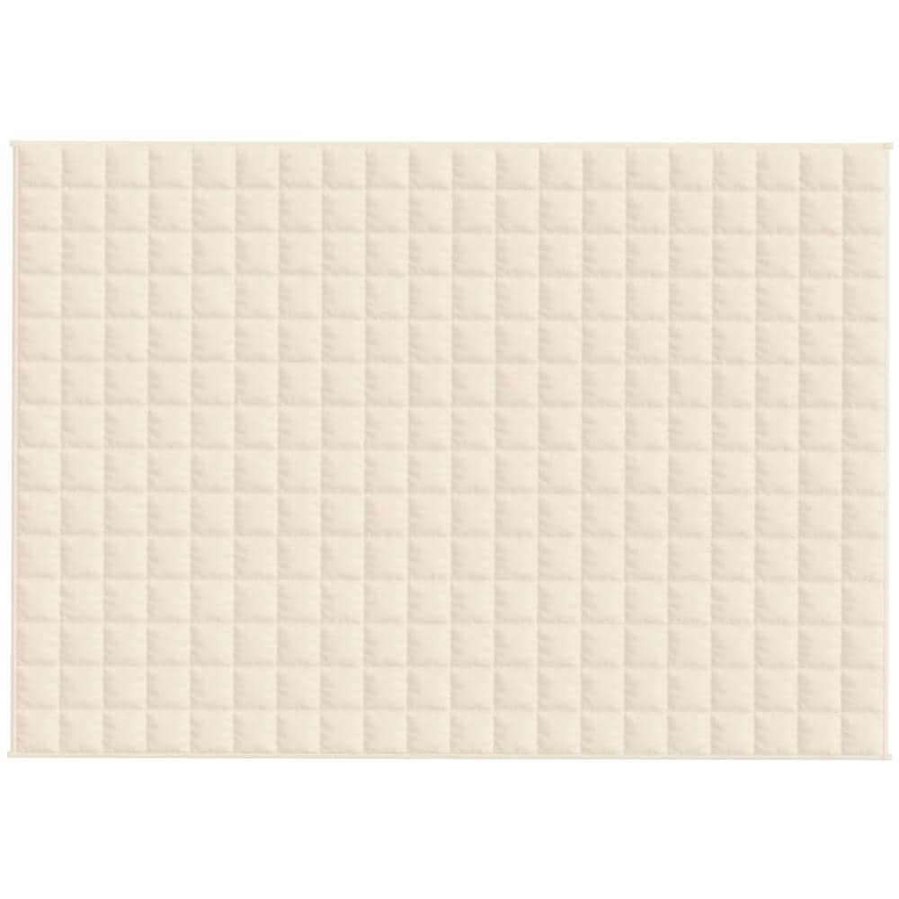 Coperta Ponderata Crema Chiaro 140x200 Cm 10 Kg Tessuto - Foto 2
