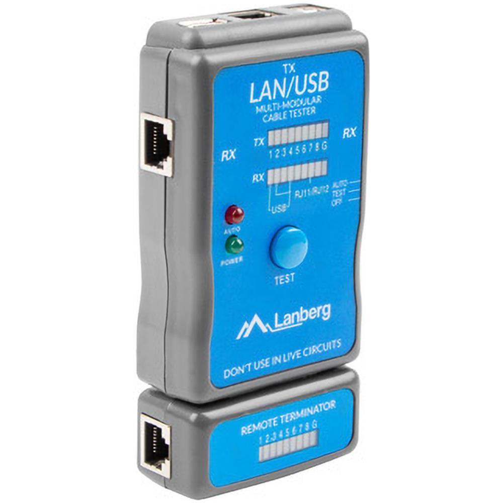 Tester Per Cavi Di Rete Lanberg Nt-0403 Per Rj45 Rj11 E Usb - Foto 2