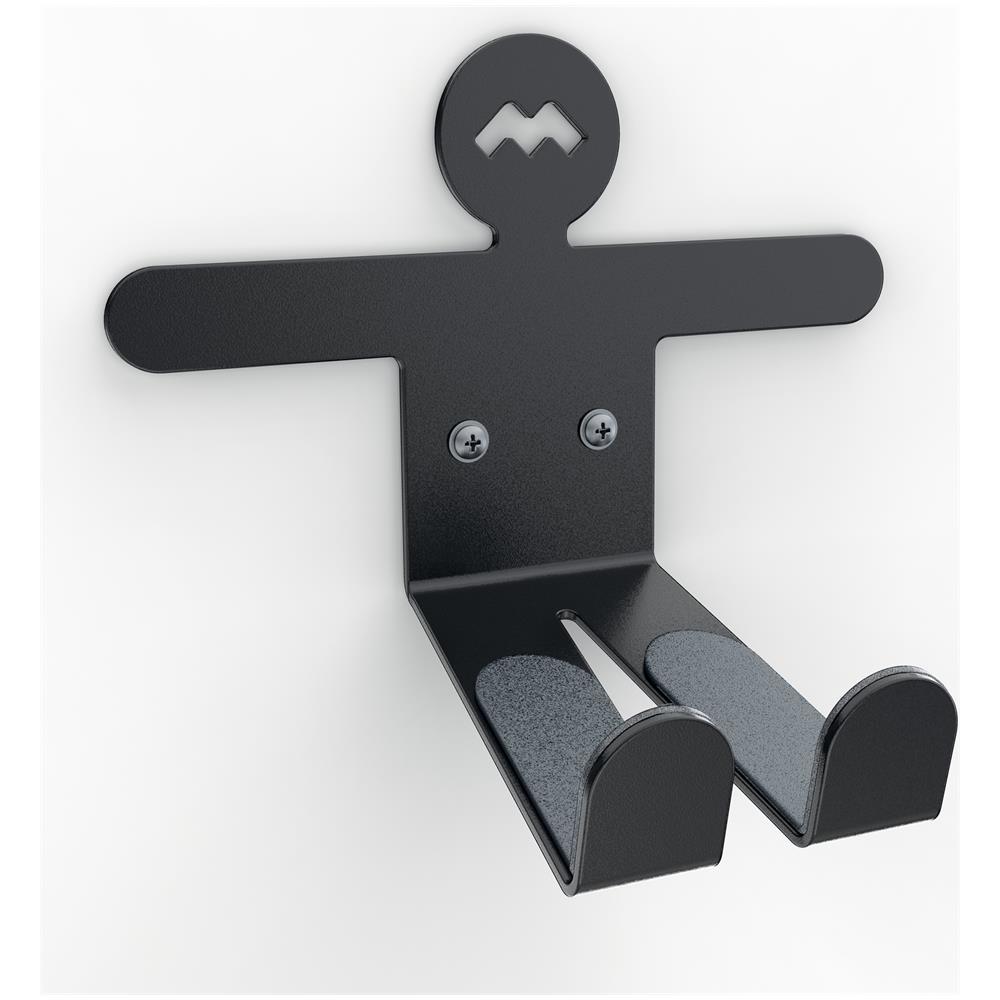 489003 supporto per bicicletta Portabiciclette da esterno Montabile a parete Nero - Foto 1