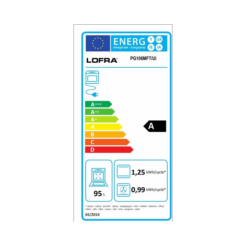 Cucina Elettrica PG106MFT / UI 5 Fuochi a Gas Forno Elettrico Multifunzione Ventilato Classe A Dimensioni 100 x 60 cm Colore Acciaio Inox - Foto 2