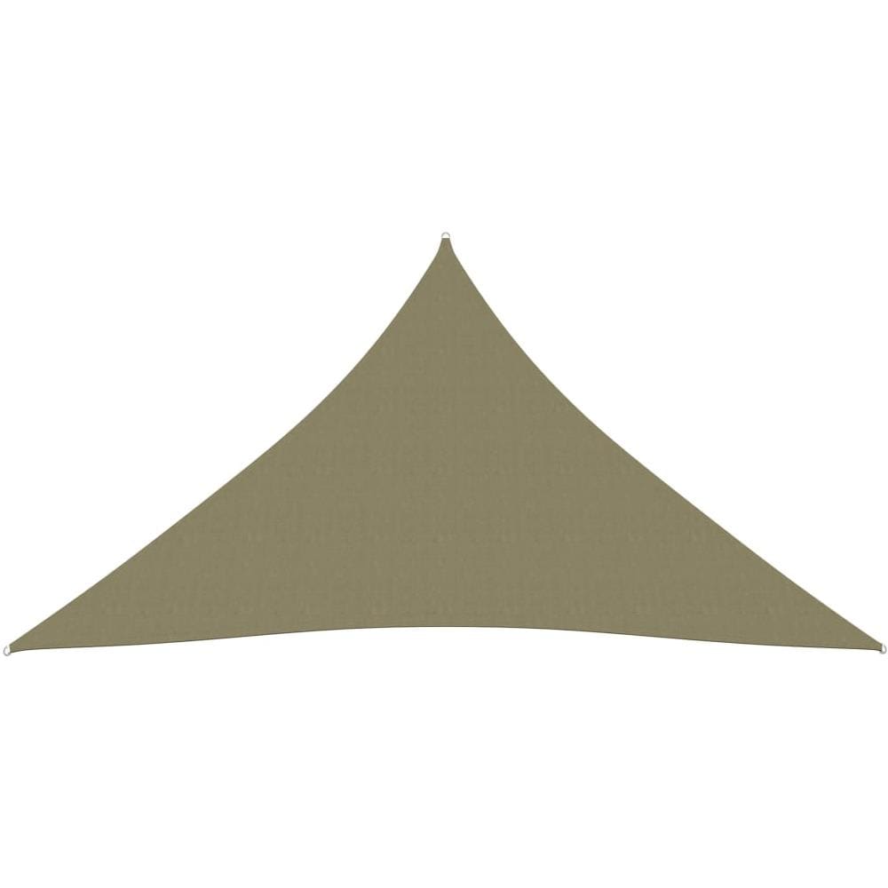 Parasole a Vela Oxford Triangolare 3x4x4 m Beige - Foto 2