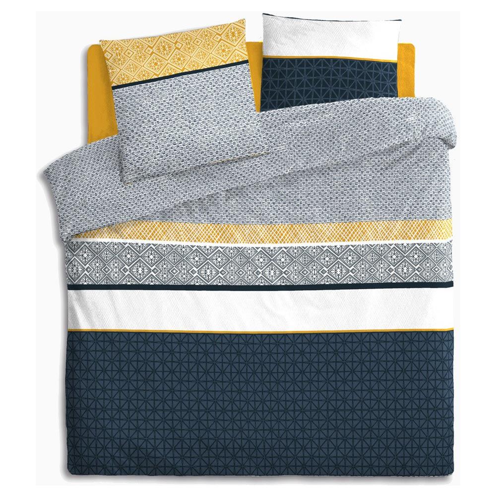 Completo Biancheria Da Letto Rosso, Cotone Lino «ethnique» 260x240cm - Foto 1