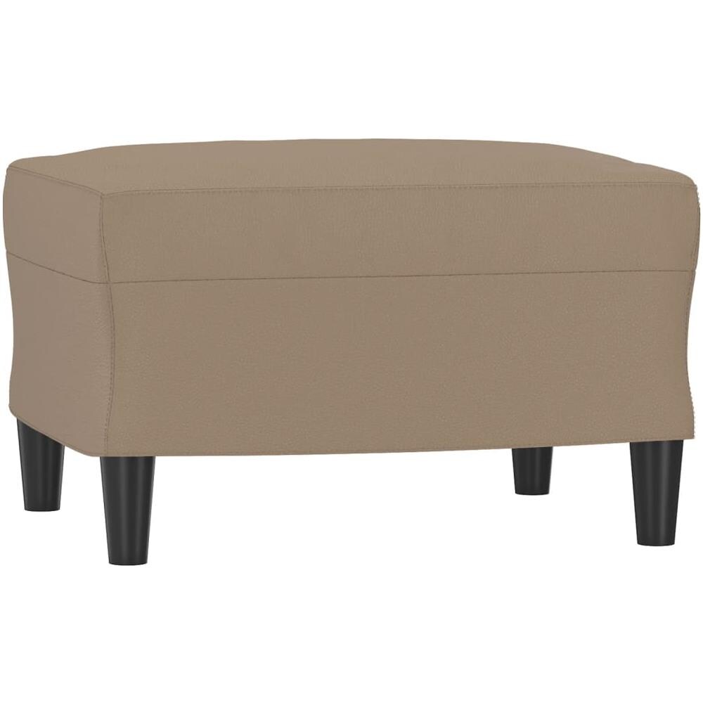 Poggiapiedi Cappuccino 60x50x41 Cm In Similpelle - Foto 2