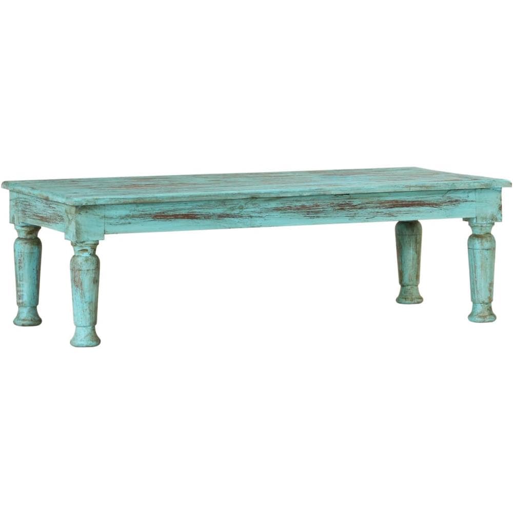 Tavolino Da Salotto 110x50x34 Cm In Legno Massello Di Recupero - Foto 1