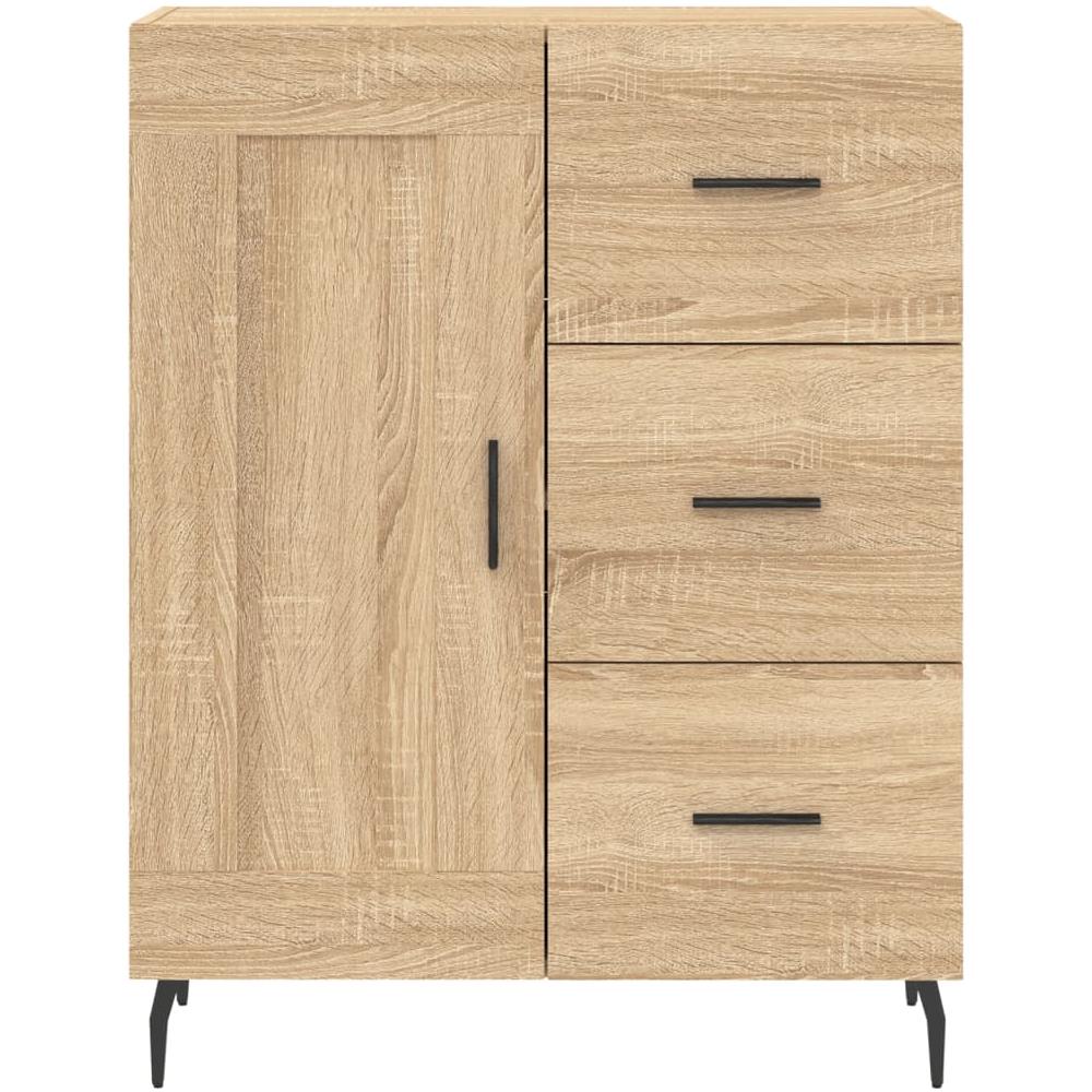 Credenza Rovere Sonoma 69,5x34x180 Cm In Legno Multistrato - Foto 10
