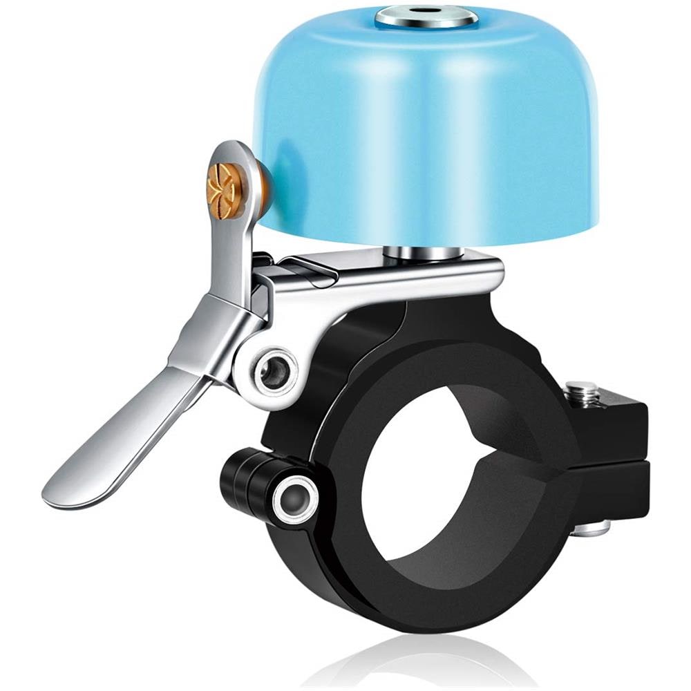 Campanello Per Bicicletta Classico In Ottone Per Campanello Per Bici Con Suono Forte Per Manubrio Per Mountain Bike Da Strada Adulti (manubrio Per Bici Tra 222-254mm) - Foto 1