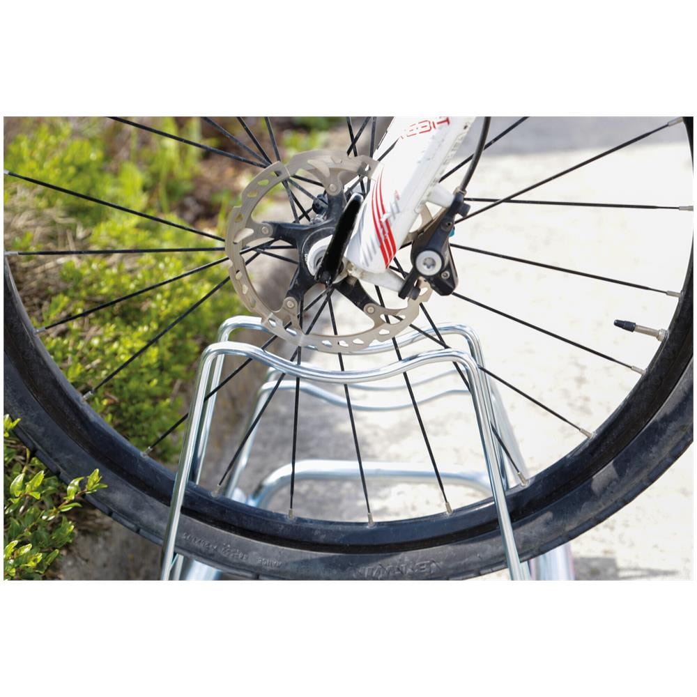 Rastrelliera Portabici A 3 Posti, Ingressi Ruota 6 Cm, Compatibile Con Freni A Disco - Foto 2