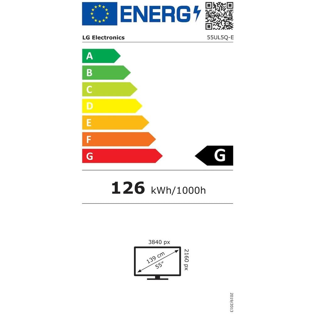 55UL5Q-E Visualizzatore di Messaggi Pannello Piatto Per Segnaletica digitale 139,7 cm (55") LED Wi-Fi 500 cd /m² 4K Ultra HD Nero WebOS 24/7 - Foto 3
