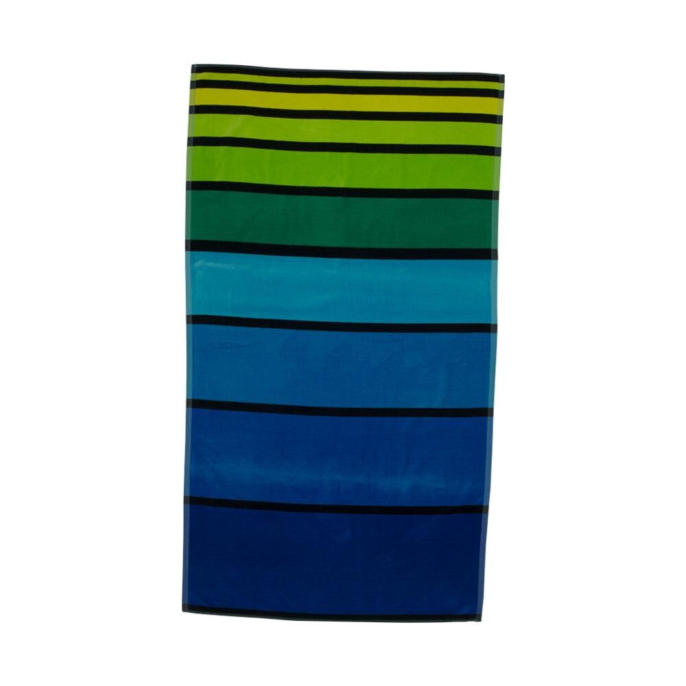 Telo Mare Spiaggia Piscina Jacquard In Spugna Disegno Big Stripe 90x170 D1 - Foto 3