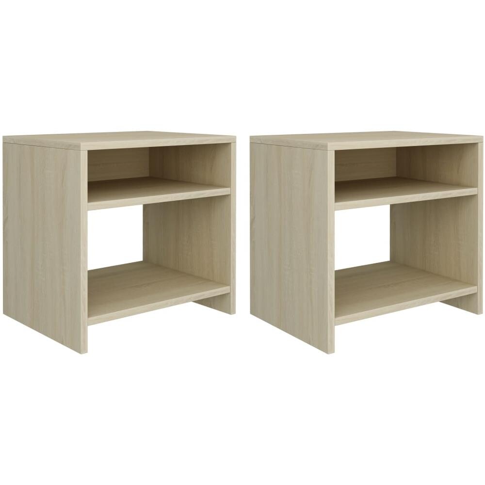 Comodini Rovere Sonoma 2 pz 40x30x40 cm in Legno Multistrato - Foto 2