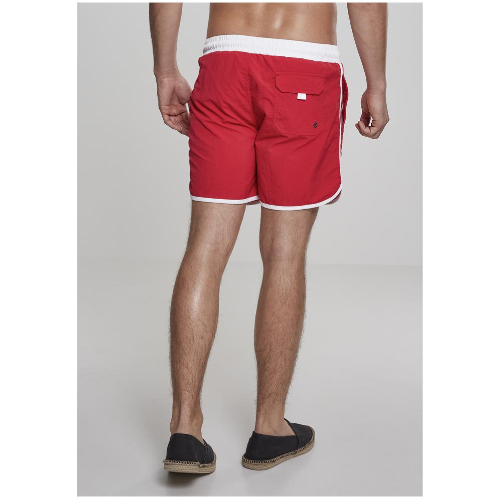 Shorts Swim Retro Urban Classics Tb2050 - Rosso S - Foto 2