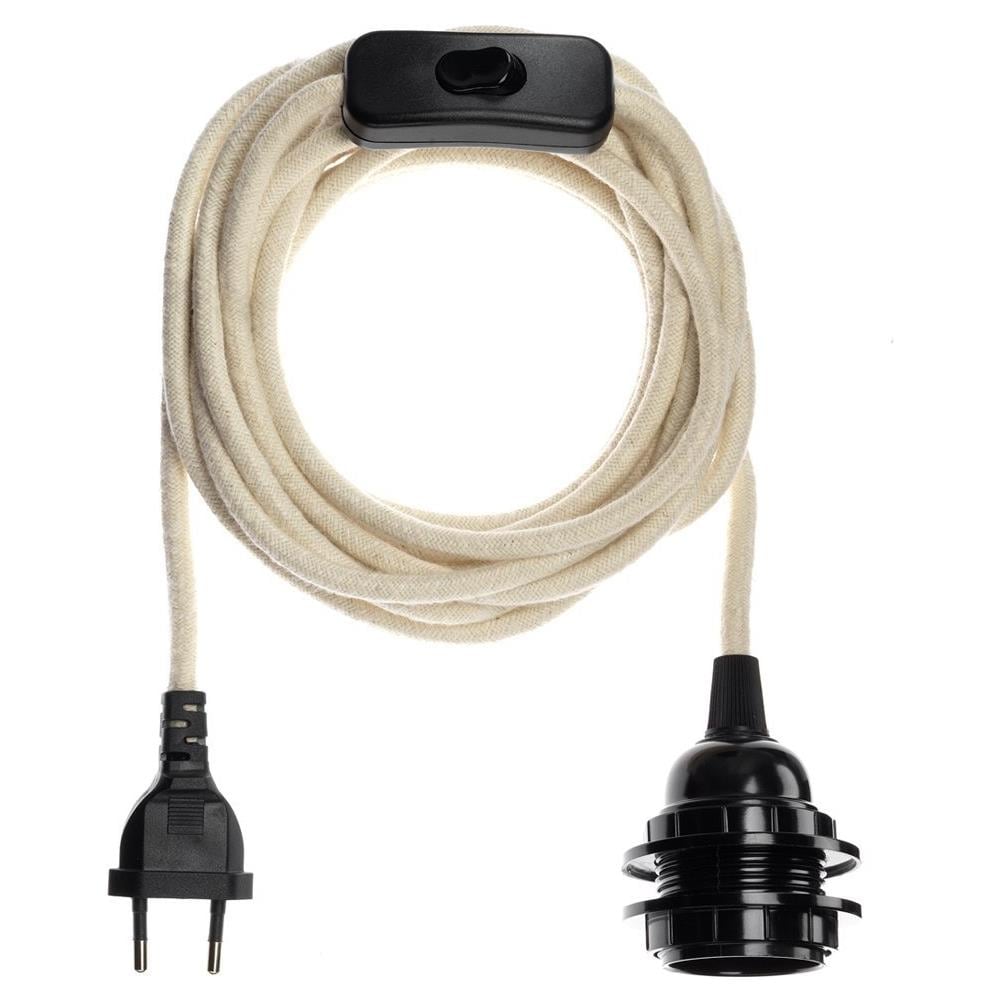 Tessuto Luce Durante 4,5m Bala Cavo - Cotone Bianco - Foto 1