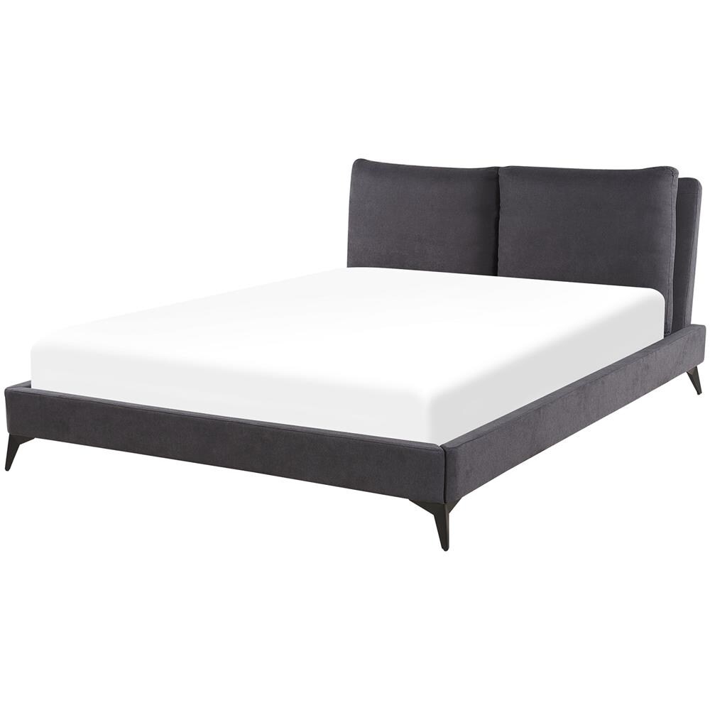 Letto Matrimoniale Moderno Grigio Scuro 160 X 200 Melle - Foto 1