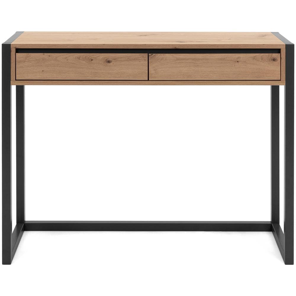 Tavolo Consolle Denver 44 Rovere Artigianale e Grigio Antracite - Foto 1